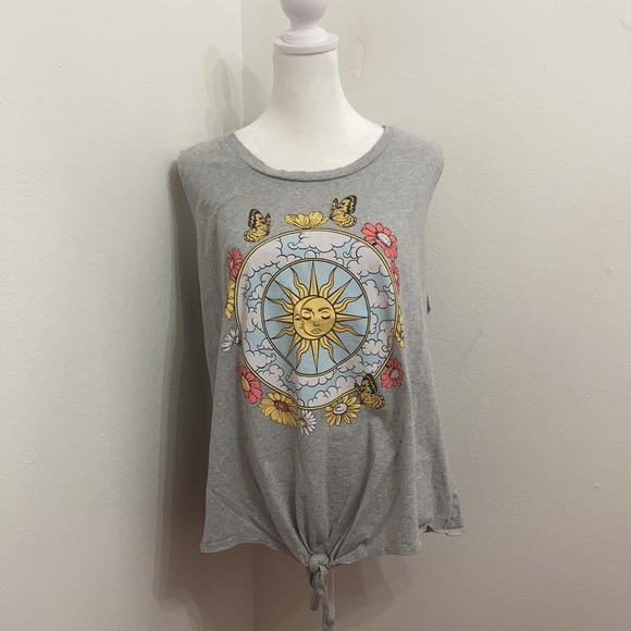 EUC Organic Generation Front Tie Tank Plus Size 2X - Picture 2 of 11